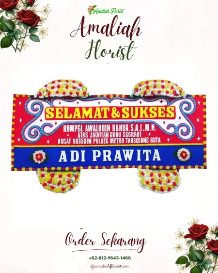 Papan Bunga Ucapan Selamat Moya
