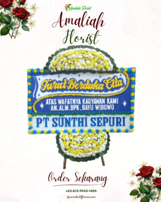 Papan Bunga Duka di Moya